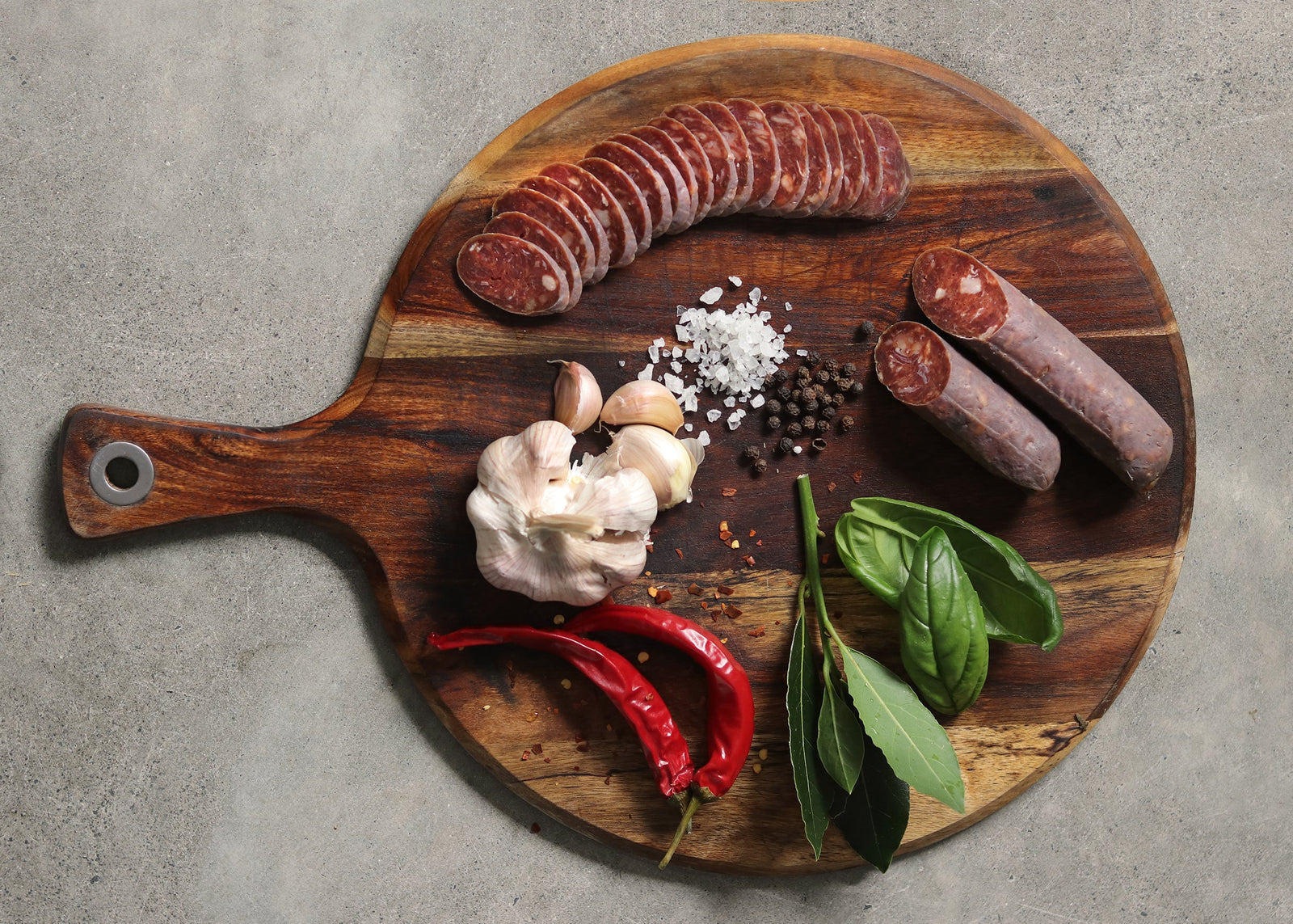 Organic Mediterranean Beef Salami - approx. 150 - 180gms / Pack of 2